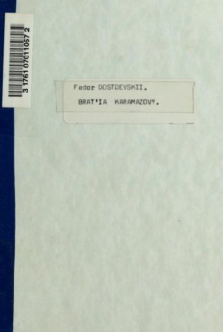 Cover of The Brothers Karamazov